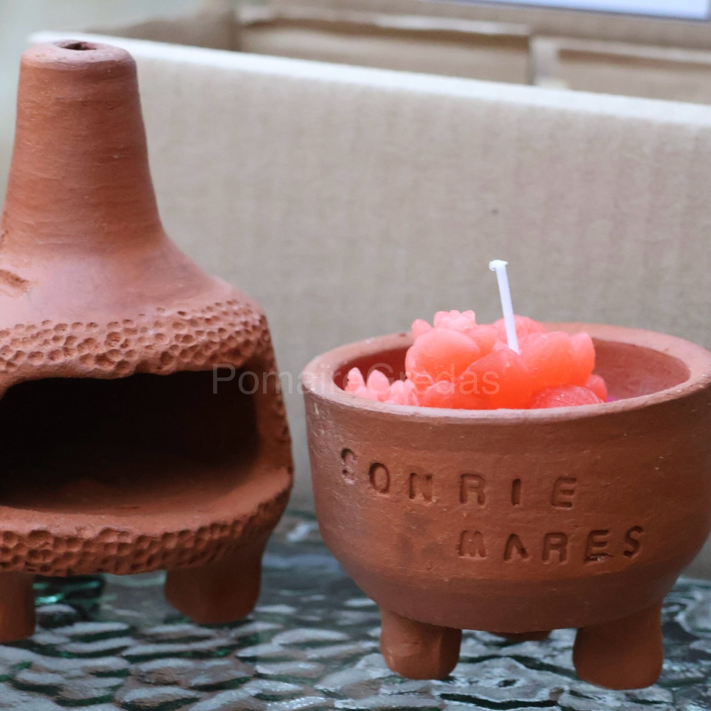 Hornito y Vela aromática