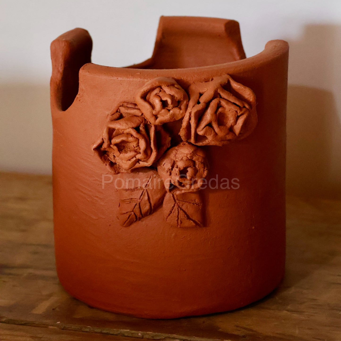 Maceta castillo de rosas