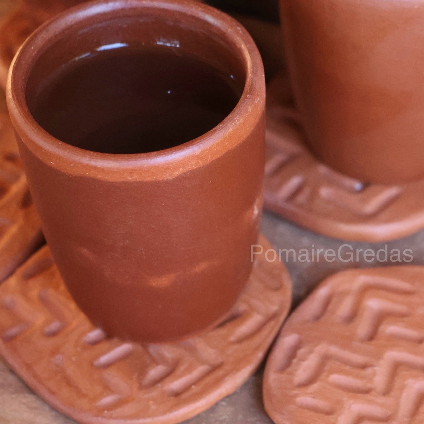 Set de 6 porta vasos