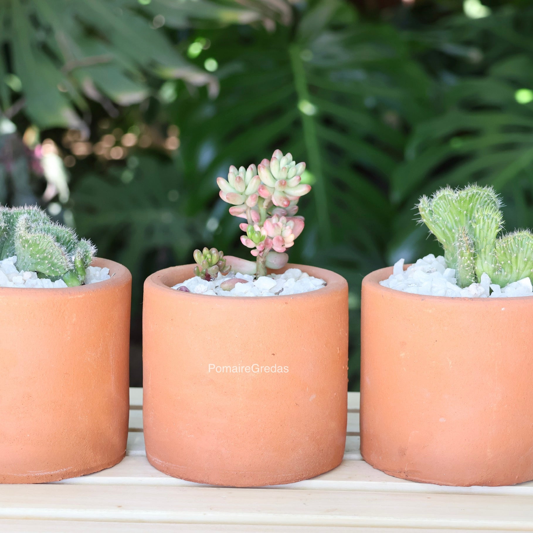 Pack 3 Macetas Rectas