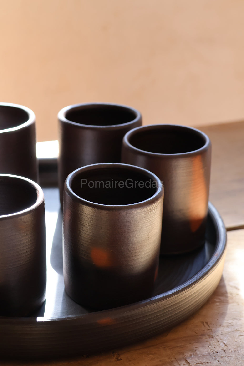 Set de plato y vasos