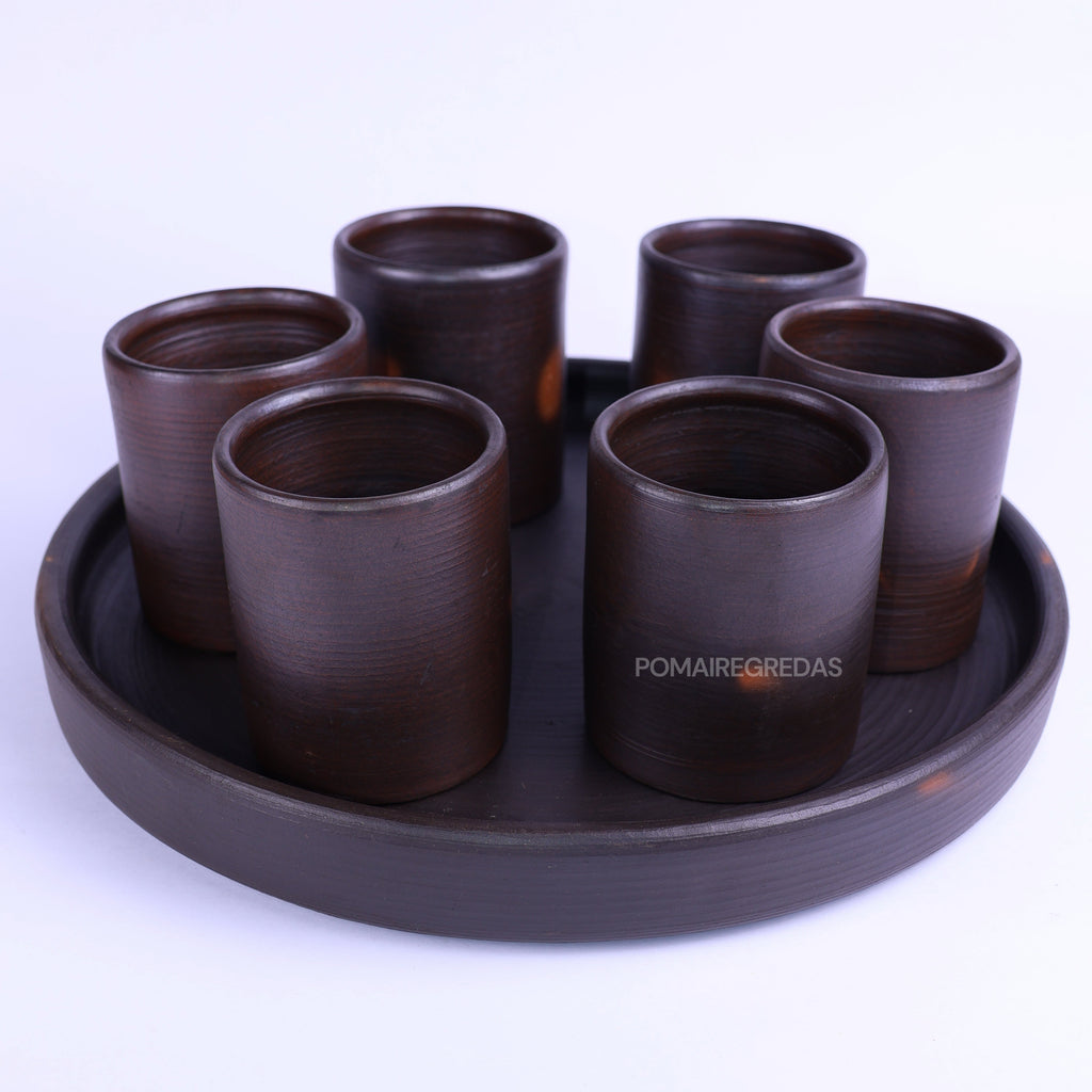 Set de plato y vasos