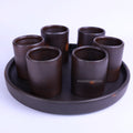 Set de plato y vasos